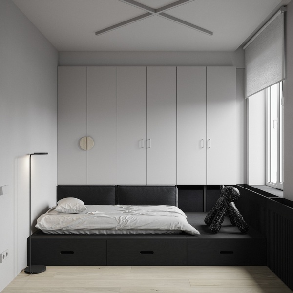 platform bed, storage bed, bedroom furniture, modern bed frame, storage platform bed, brand awareness, minimalist, calm, luxurious, neutral